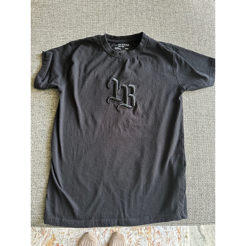 Seven Souls New York Boys Black Live Blessed Drift Car T-Shirt Size 10/12 EUC